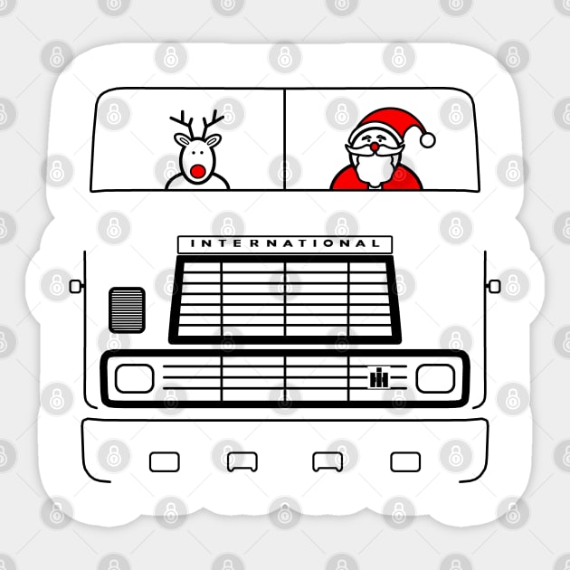 IH 9670 Eagle classic American big rig truck Christmas special edition Sticker by soitwouldseem